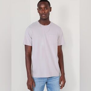 NWT Old Navy Men's XL 100% Cotton Pocket T-Shirt Lilac/Lavender